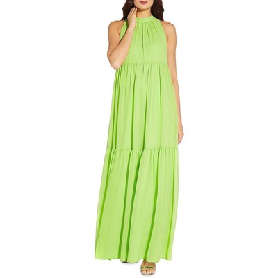 

Женское многоярусное платье-футляр без рукавов Aidan Mattox BHFO 6729, Lime green