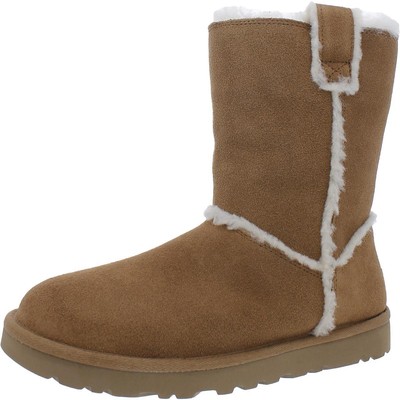 Женские коричневые замшевые уютные зимние ботинки Ugg 7 Medium (B, M) BHFO 3866