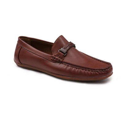 Женские мокасины Aston Marc Madrid01 коричневого цвета из искусственной кожи 10 средних размеров (B,M) BHFO 3009