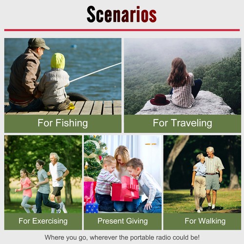 TR621 Portable AM/FM Radio CD/Cassette Tape Player Combo Record Boombox Speaker