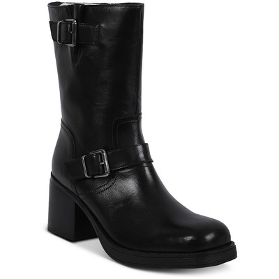 Kenneth Cole New York Womens Janice Black Mid-Calf Boots 10 Medium (B,M) 9033