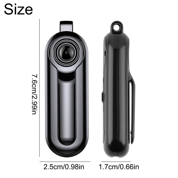 Micro HD 1080P Wearable Mini Spy Camera Video Voice Recorder Necklace Hidden Cam - Image 12