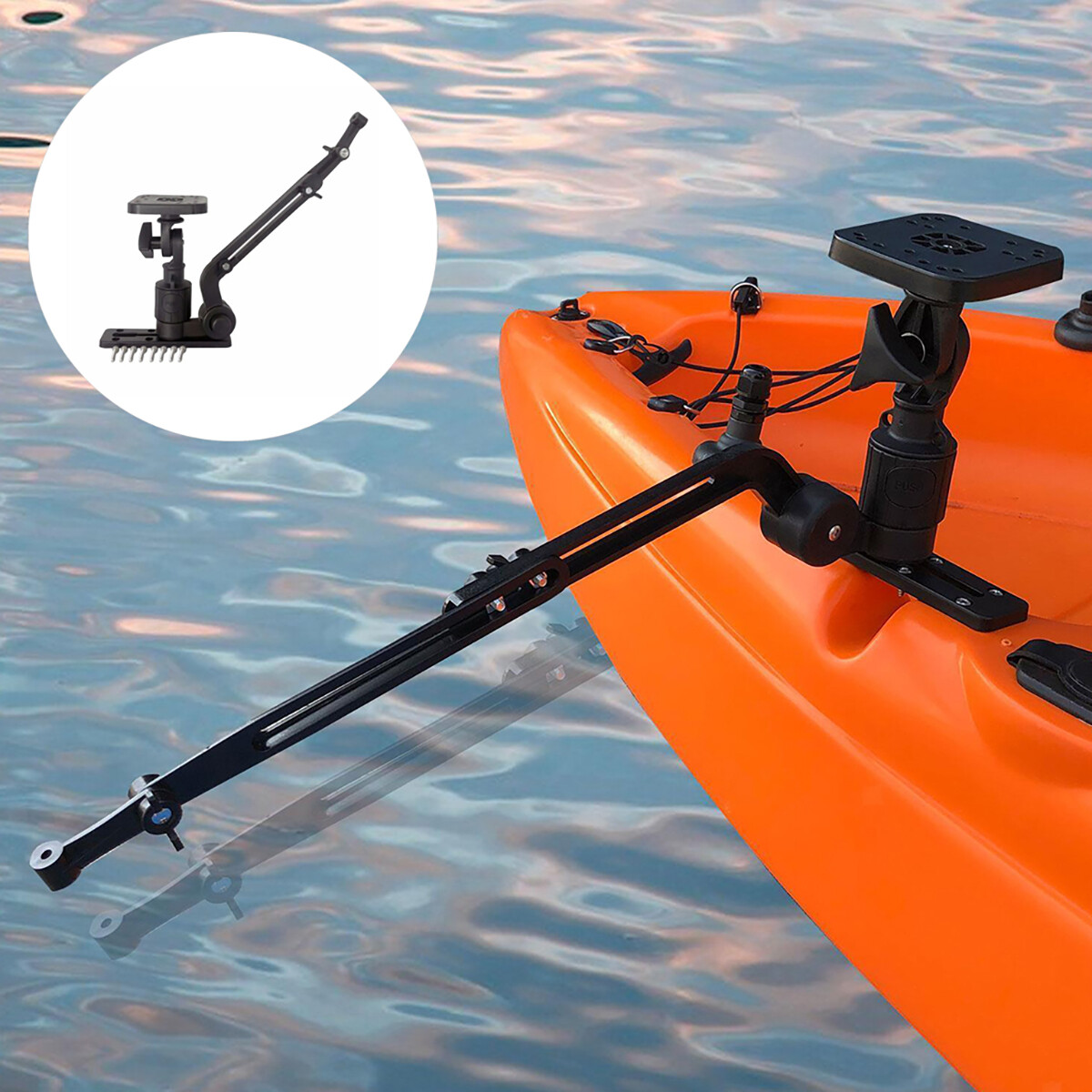 Kayak/SUP Transducer Mounting Arm Marine Electronics Mount B