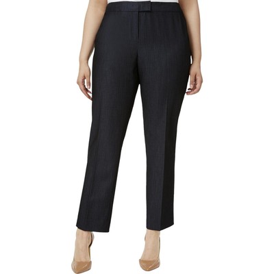 Женские темно-синие брюки Anne Klein с прямыми штанинами Plus 20W BHFO 1066