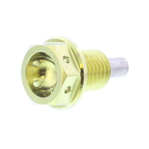 Bouchon De Vidange Aimanté M10x1.50 - 15 Mm, Joint Cuivre, Pour Moto, Scooter, Voiture, Quad, Protection Moteur - 10