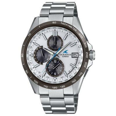 Pre-owned Casio Oceanus Ocw-t2600j-7ajf White Men's Watch In Box