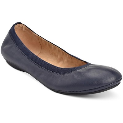 

Bandolino Womens Edition Темно-синие балетки 5,5 средний (B,M) BHFO 6552, Navy leather, Edition