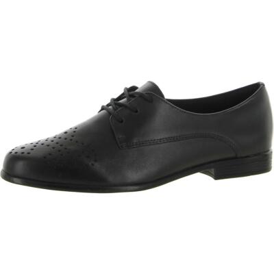 Женские туфли-оксфорды Trotters из натуральной кожи Livvy на блочном каблуке BHFO 8310