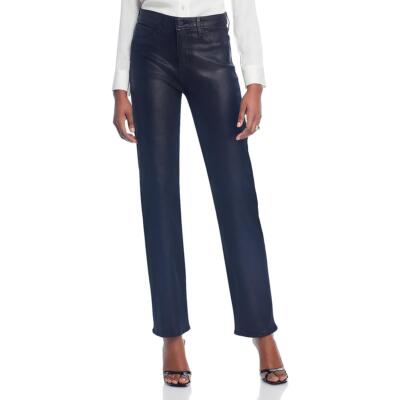 LAgence Womens Coated Noir High Waisted High-Waisted Pants BHFO 4781