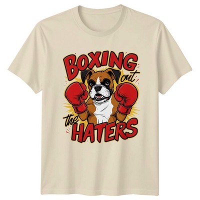 Maglietta Boxer Dog Boxing Out The Haters Funny Animal Quote