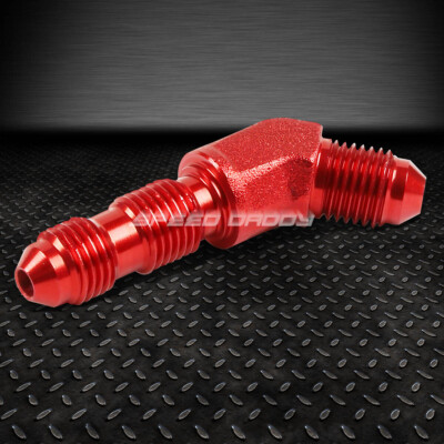 3AN AN-3 НАРУЖНАЯ РЕЗЬБА 3/16 С 45-ГРАДУСНОЙ ПЕРЕГОРОДКОЙ, КРАСНЫЙ АЛЮМИНИЕВЫЙ ФИТИНГ С ОТДЕЛКОЙ