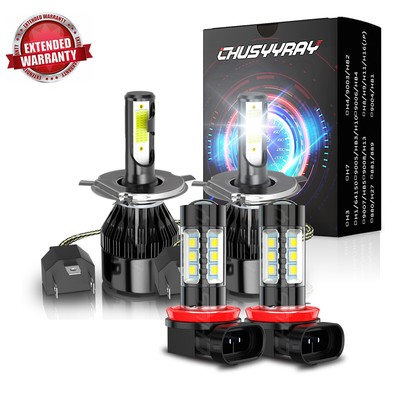 For Scion IA 2016 - LED Headlight High/Low Beam 9003+H11 Fog Light Bulbs 4X C9L