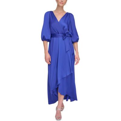 Женское формальное вечернее платье макси с искусственным запахом DKNY, BHFO 3842