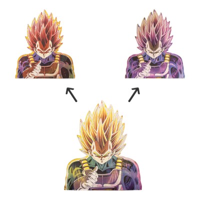 Super Saiyan Dragon Ball Z hakaishin God destruction Vegeta Decal Sticker Anime