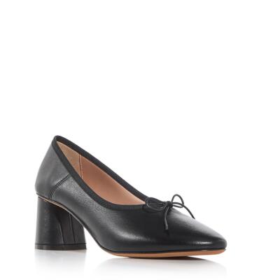 Mansur Gavriel Womens Dream Pump Leather Block Heel Pumps Shoes BHFO 9300