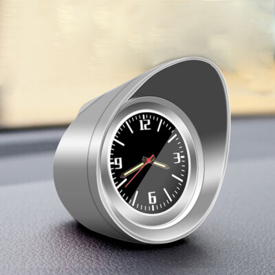 Dashboard Silver Clock Car Console Interior Decor Luminous Pointer Time Gauge