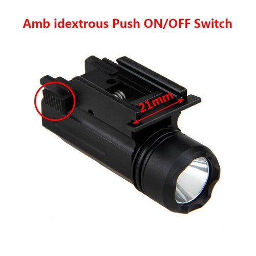 3-Modes XPG-R5 LED Flashlight Hunting Light Torch Fit Weaver Picatinny Rails USC