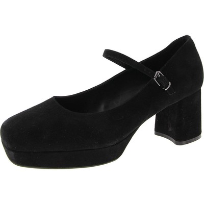 Aerosoles Womens Black Square Toe Block Heels Shoes 11 Medium (B,M) BHFO 7640