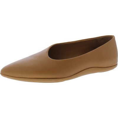 Vince Womens Lex/ кожаное платье-балетки с острым носком на плоской подошве BHFO 2624
