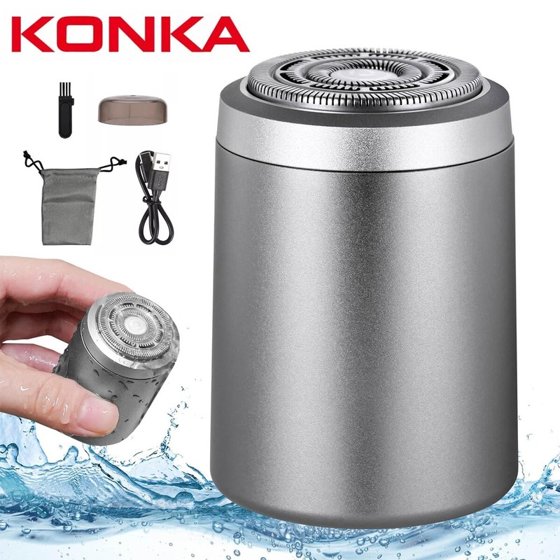 Konka Rasierer Herren Elektrisch Rasierapparat Bartschneider Elektrorasierer Usb