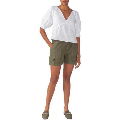 Женская белая укороченная рубашка из прозрачного поплина Sanctuary Womens XS BHFO 5972