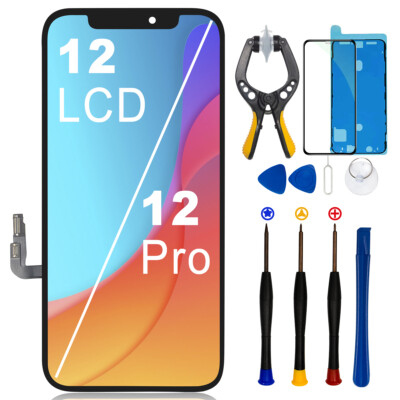 For iPhone 12 / 12 Pro OLED LCD Display 3D Touch Screen Digitizer Replacement