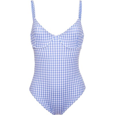 Женский цельный купальник на косточках Caroline Constas Mykela Blue S BHFO 8965