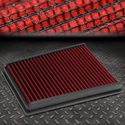 ДЛЯ 07-14 X-TRAIL/QASHQAI КРАСНАЯ МНОГОРАЗОВАЯ/ПРОЧНАЯ ПАНЕЛЬ ВПУСКА ВОЗДУШНОГО ФИЛЬТРА ДВИГАТЕЛЯ