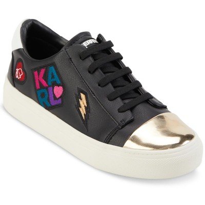

Karl Lagerfeld Paris Женские черные повседневные и модные кроссовки Carlina BHFO 7870, Black/gold, Carlina