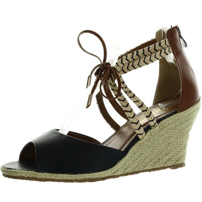 

Темно-синие сандалии на танкетке с открытым носком Beacon Erin, ширина 12 (C, D, W) BHFO 2218, Navy, Erin