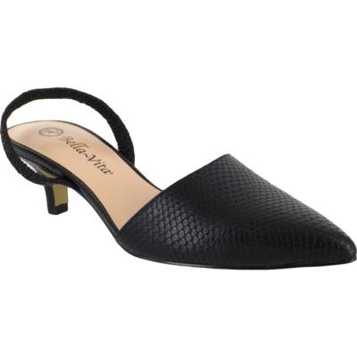 

Женские туфли Bella Vita Sarah II на плоской подошве с ремешком на щиколотке BHFO 1664, Black snake, Sarah II
