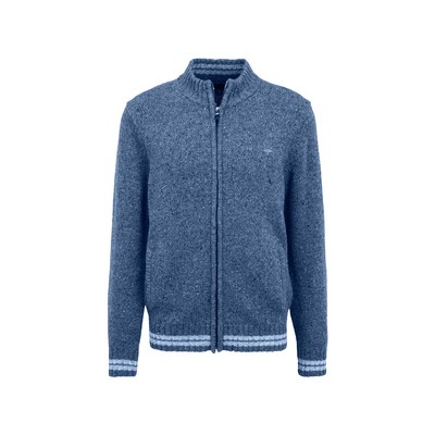 FYNCH HATTON FYNCH-HATTON STRICKJACKEN HERREN BLAU NEU & OVP 736285