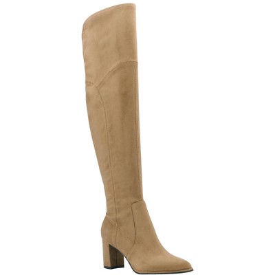 Высокие сапоги выше колена Marc Fisher Womens Luley Tan среднего размера (B, M) BHFO 9770