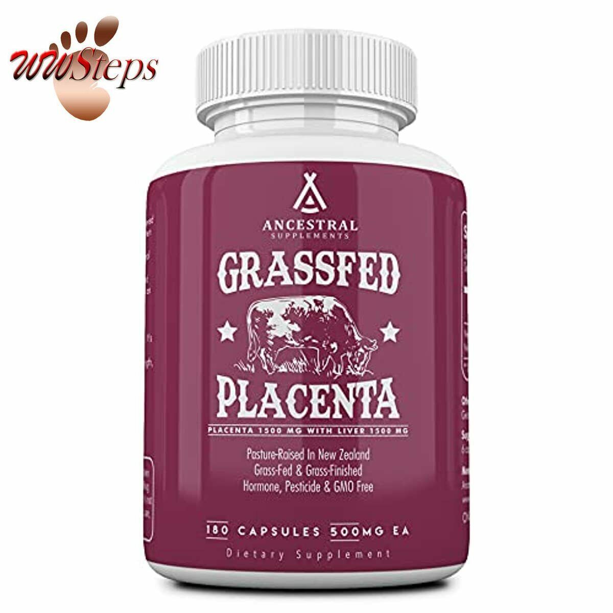 Ancestral Supplements Grass Fed Placenta (with Liver) — After Birth, Nursing, Me