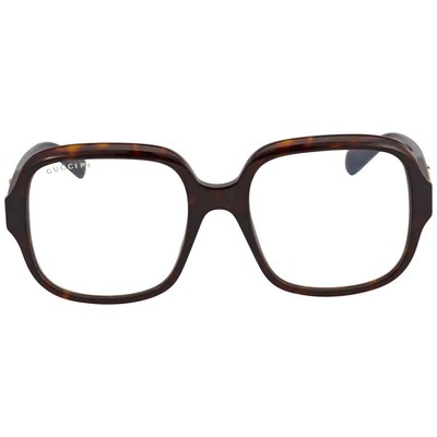Pre-owned Gucci Blue Light Filter Square Ladies Sunglasses Gg0799s 001 53 Gg0799s 001 53 In Multi