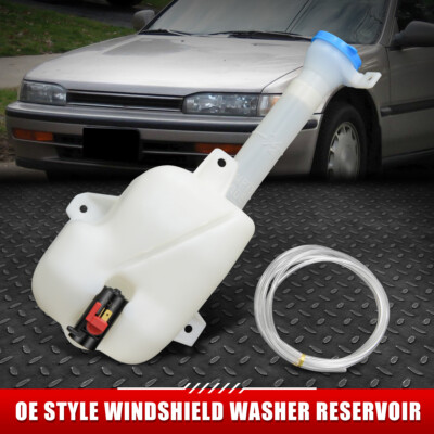 ДЛЯ 90-93 HONDA ACCORD OE STYLE БАЧОК ДЛЯ ЖИДКОСТИ ОМЫВАТЕЛЯ ЛОБОВОГО СТЕКЛА В СТИЛЕ OE + КРЫШКА + НАСОС