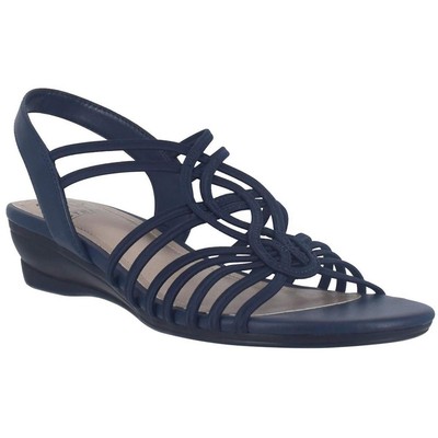 

Женские сандалии Rammy на танкетке с ремешками Impo Rammy BHFO 4471, Midnight blue, Rammy