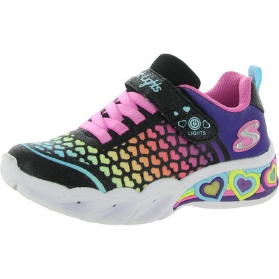 

Обувь Skechers Girls Lovely Colors, черные туфли с подсветкой 2, средний (B,M) Little Kid 3265, Black multi