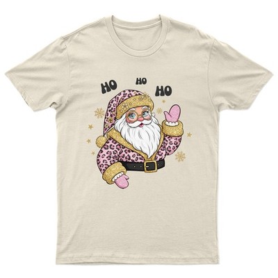Camiseta Ho Rosa Unisex Regalo Retro Temporada Divertida Navidad Claus Santa ...