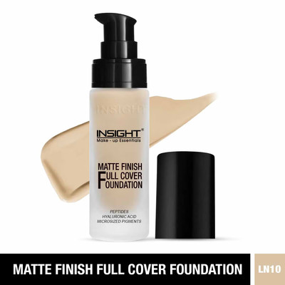 Insight Cosmetics Matte Finish Full Cover Foundation | Dewy Finish | 30ml -LN10