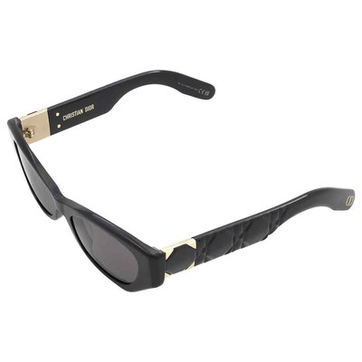Pre-owned Dior Grey Cat Eye Ladies Sunglasses Lady 95.22 B1i 10a0 Cd40147i 01a 53 In Gray