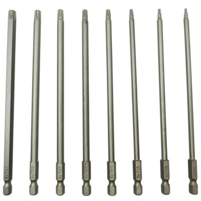 Long Torx Screwdriver Bit Sets 6 Inch Length T8 T10 T15 T20 T25 T27 T30 T40 S...