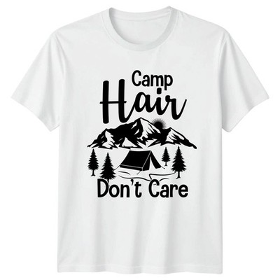 Camp Hair Dont Care T-Shirt Hiking Camping Adventure Gift For Him And Her