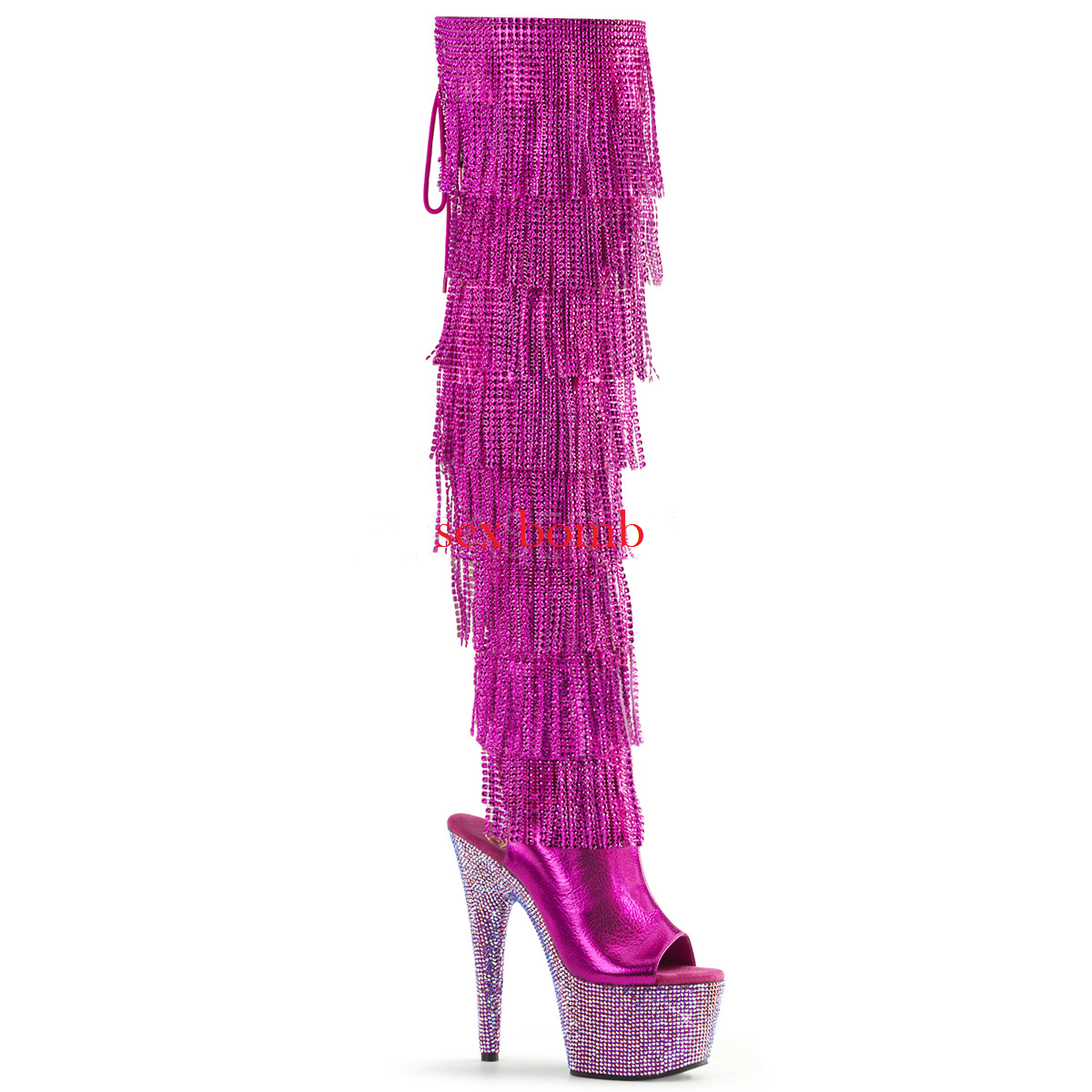 boots with rhinestone heel