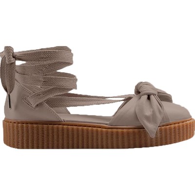 Женские туфли Fenty Puma by Rihanna Bow Creeper Tan DOrsay 6.5 Medium (B,M) BHFO 9941