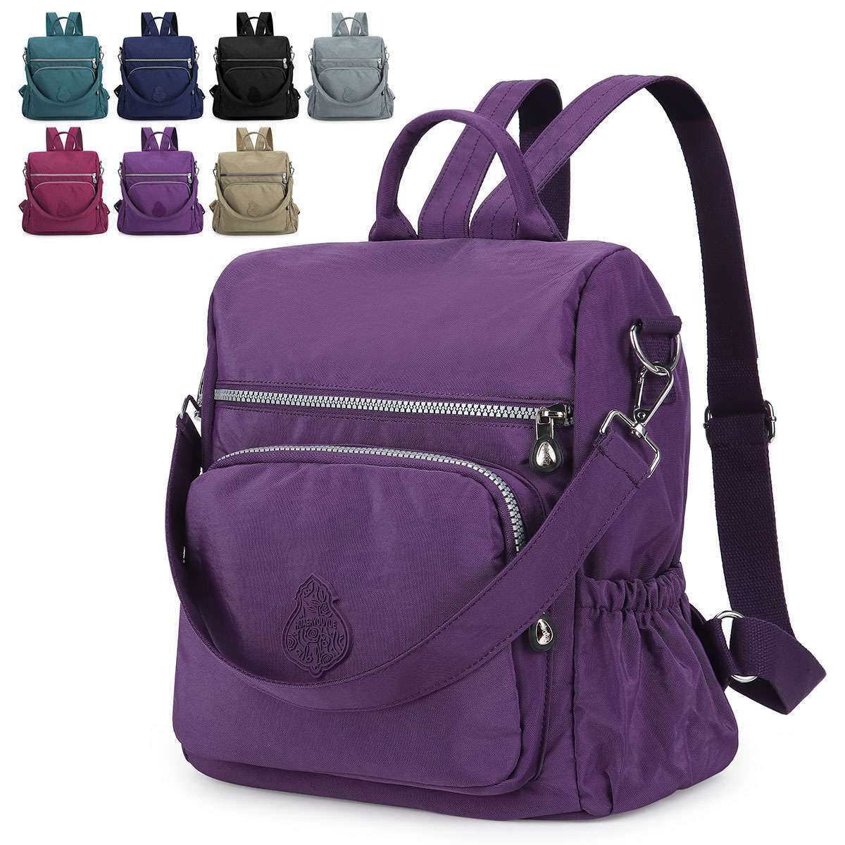 Waterproof Backpack Women Purse Nylon Shoulder Rucksack Smal