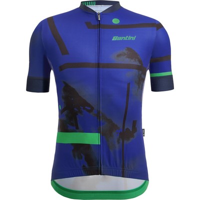 

Джерси с короткими рукавами Santini Delta Berg — мужская Blu Nautica, Santini