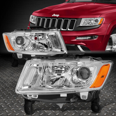 ДЛЯ 14-16 JEEP GRAND CHEROKEE CHROME / ЯНТАРНЫЙ УГОЛ ПРОЕКТОР ФАРЫ ФАРЫ