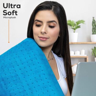 MIGHTY BLISS 12''x24'' Electric Heating Pad for Muscle Pain Cramps Relief