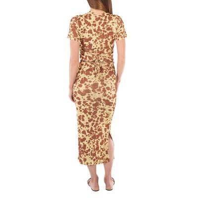 Pre-owned Nanushka Tie Dye Jannet Twist-front Dress In Check Description